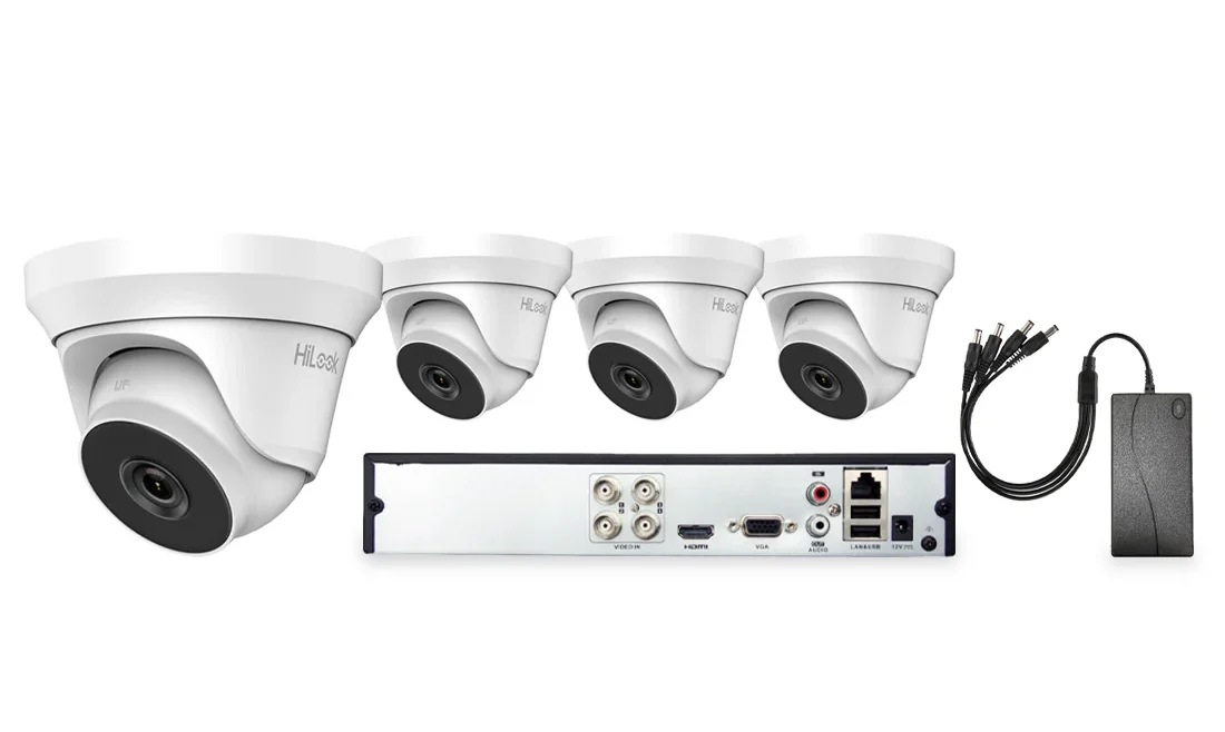 HiLook by Hikvision 4 Camera 4ch 5MP 40M CCTV Kit - HI-KIT-TVI-5MP-40M-4