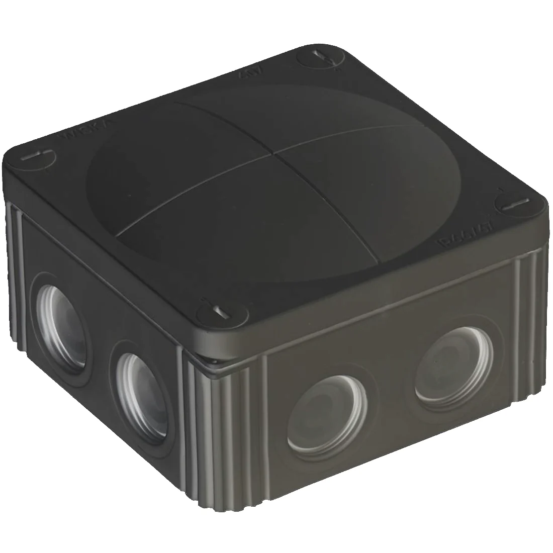 Wiska COMBI 407 Junction Box in Black - COMBI-407-B