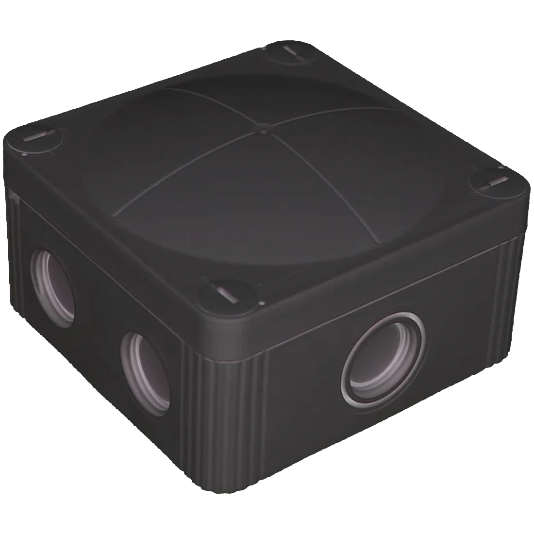 Wiska COMBI 607 Junction Box - Black (COMBI-607-B)