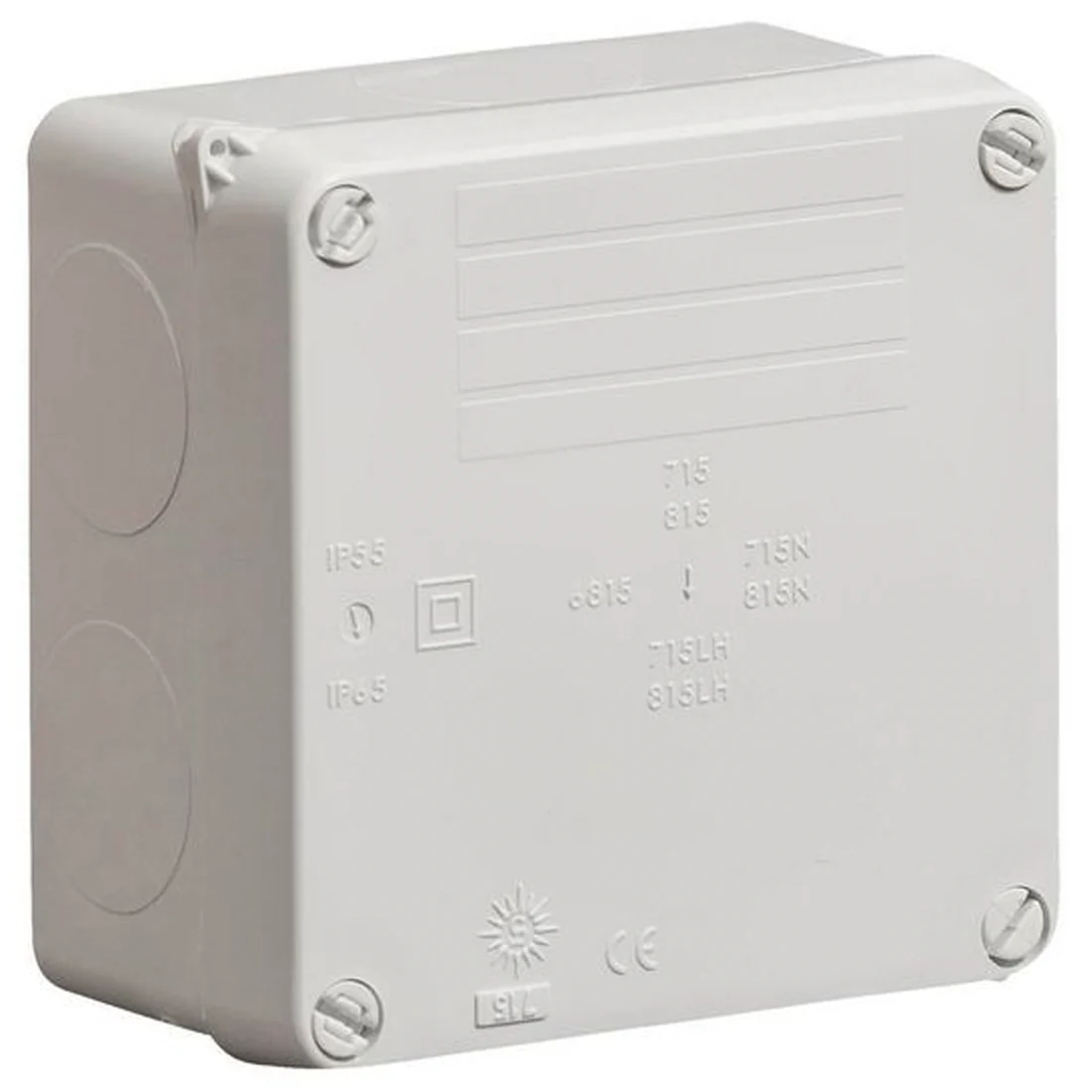 Wiska WIB 1/E Junction Box Grey - WIB-1/E-G