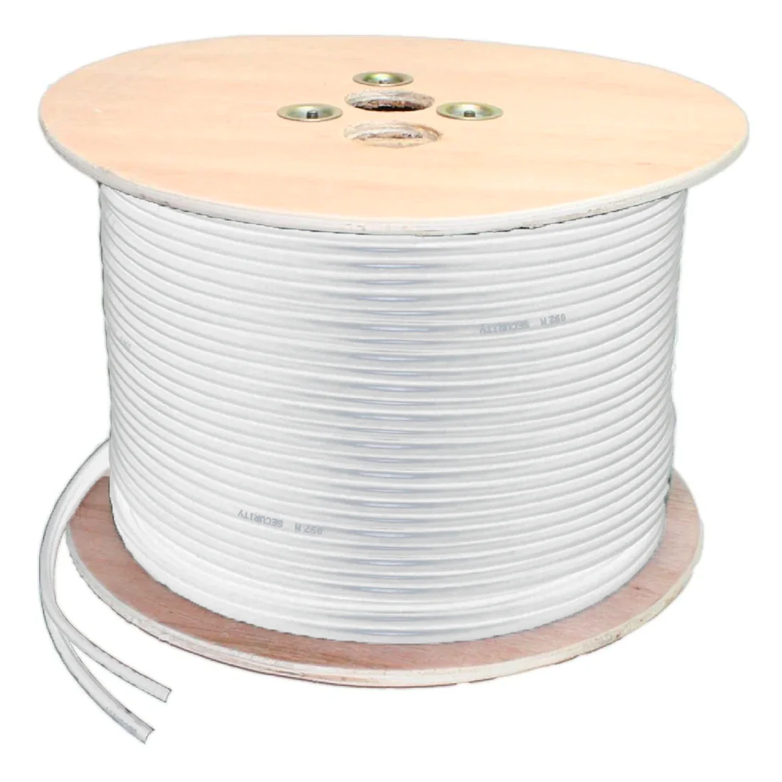 RG59/2 Shotgun CCTV Coaxial Cable with Power 100m in White - CAB-RG59/2-WH