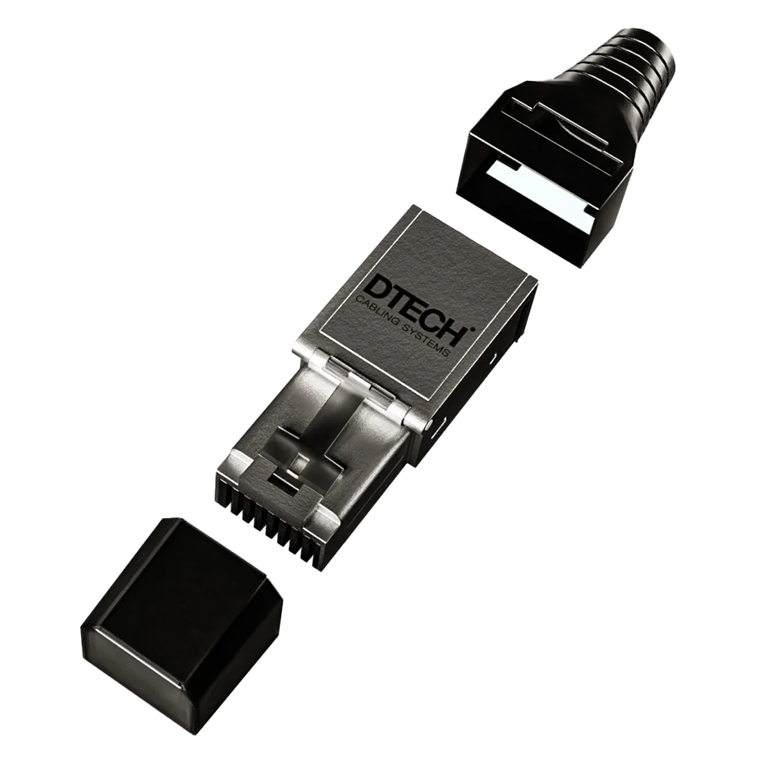 DTECH CAT6A 10XG Field Plug - Pack of 4 (DTE-MC10G-FTP-STP)