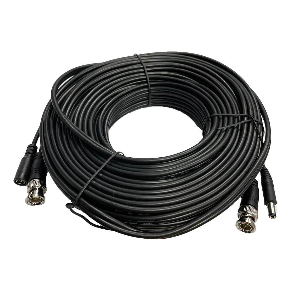 20m CCTV BNC and DC Cable in Black - CAB-CCTV-20M-B