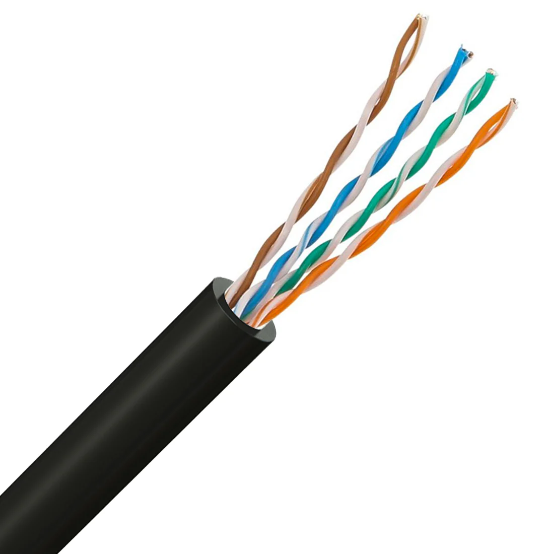 CAT5E External Copper Cable 100m in Black - CAB-CAT5E-100M-B