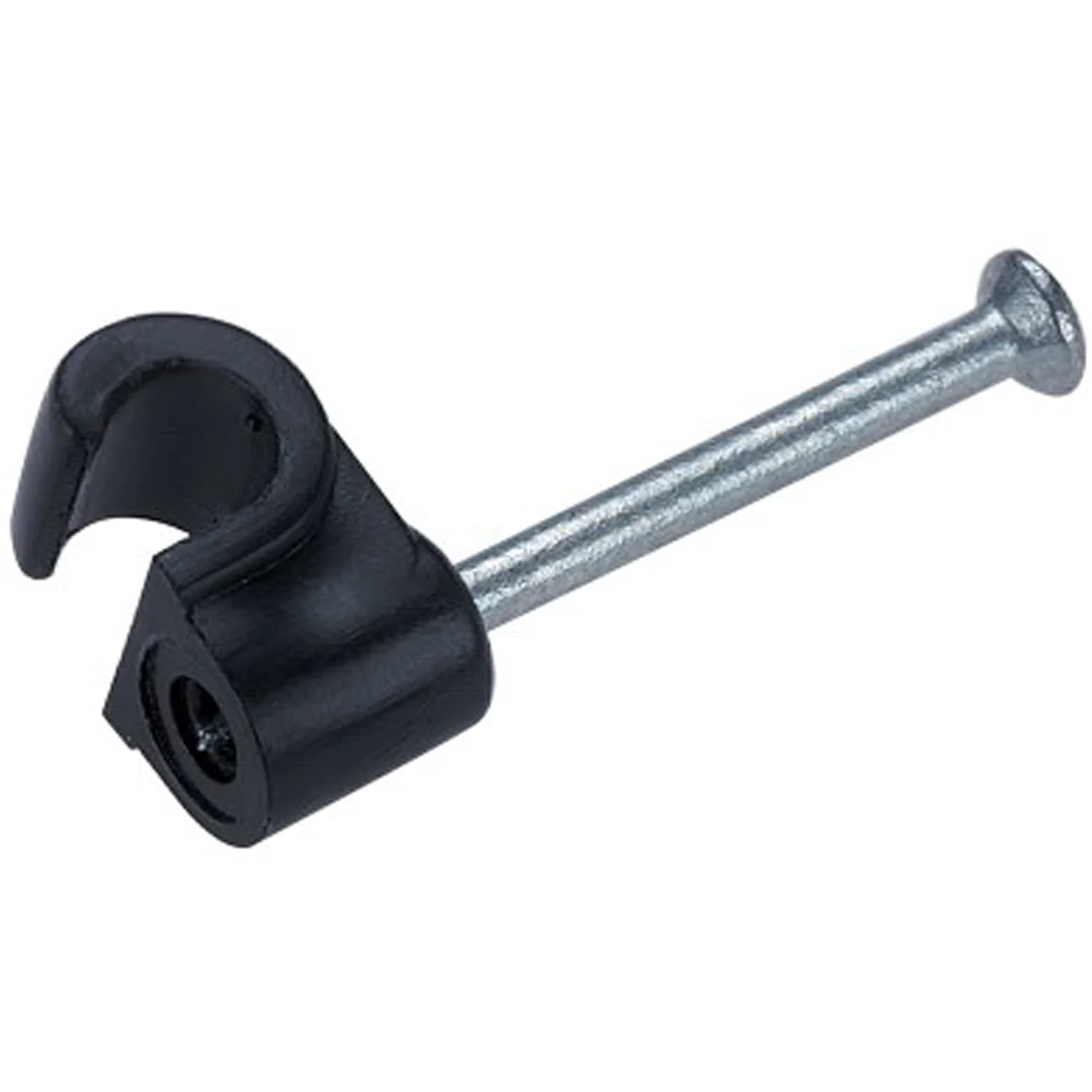 FM 6mm Round Cable Clips for CAT6 in Black - C212
