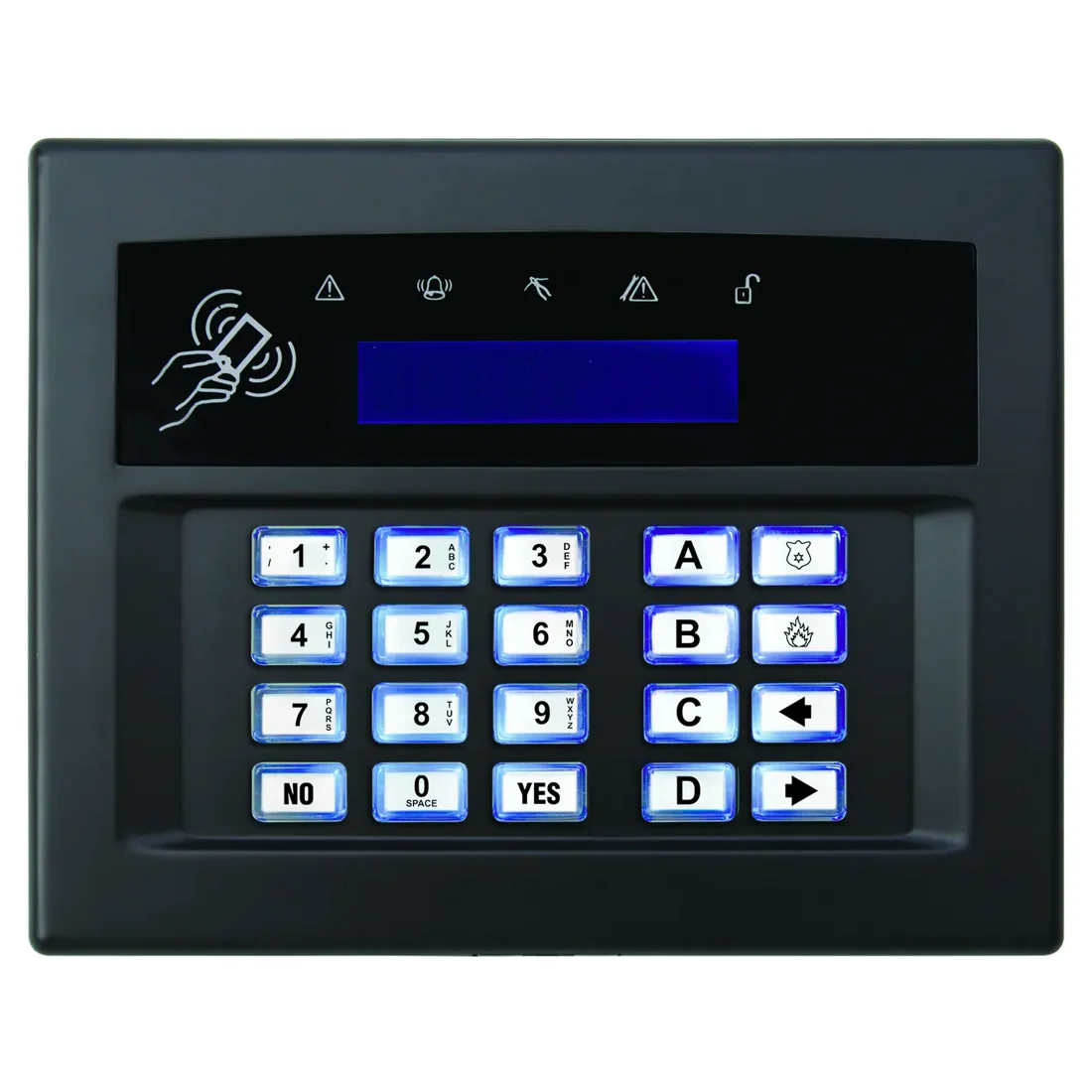 Pyronix Euro Casing for LCDPZ Keypad in Black - PYR-EUR-LCD-CASING/BLACK