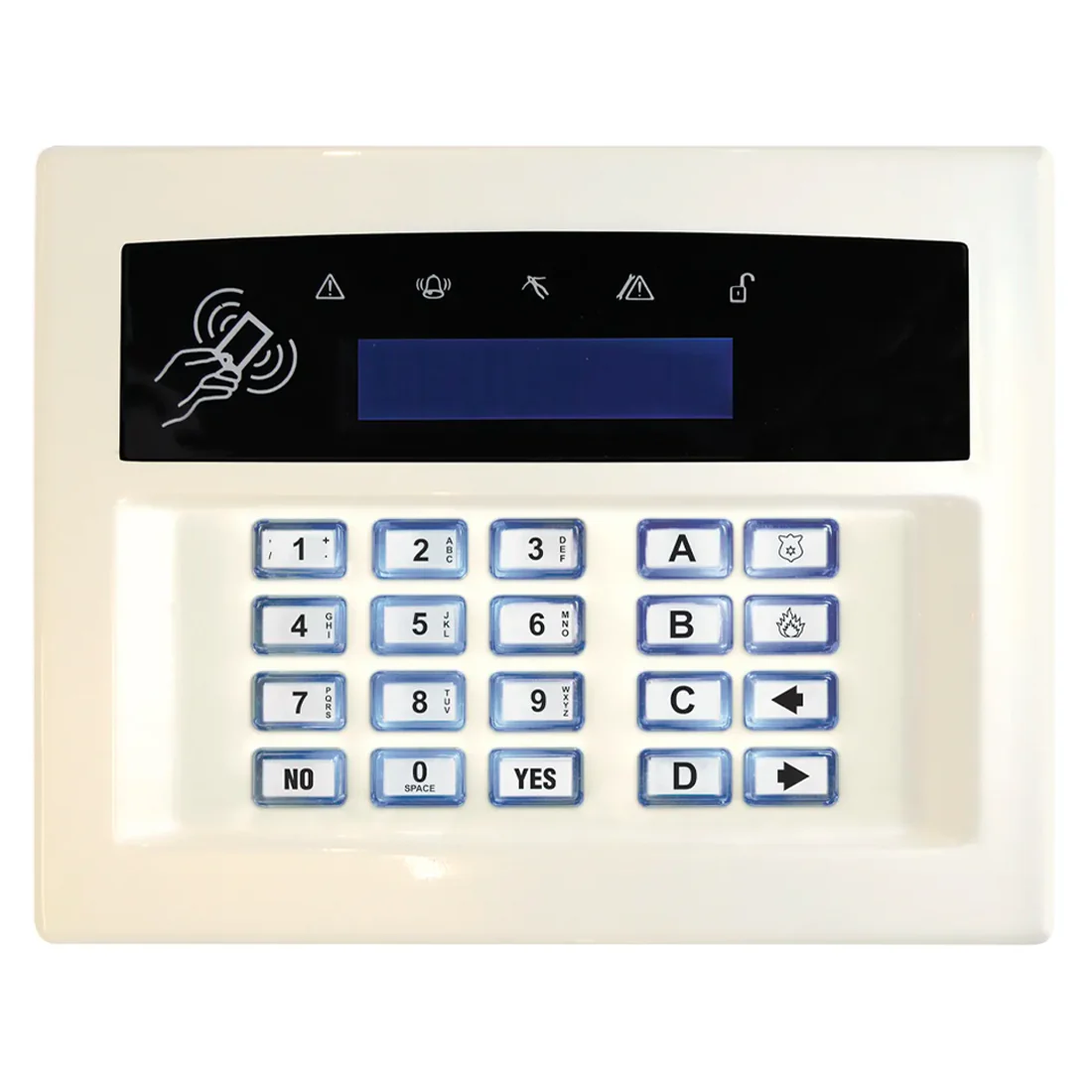 Pyronix Euro Casing for LCDPZ Keypad in White - PYR-EUR-LCD-CASING/WHITE