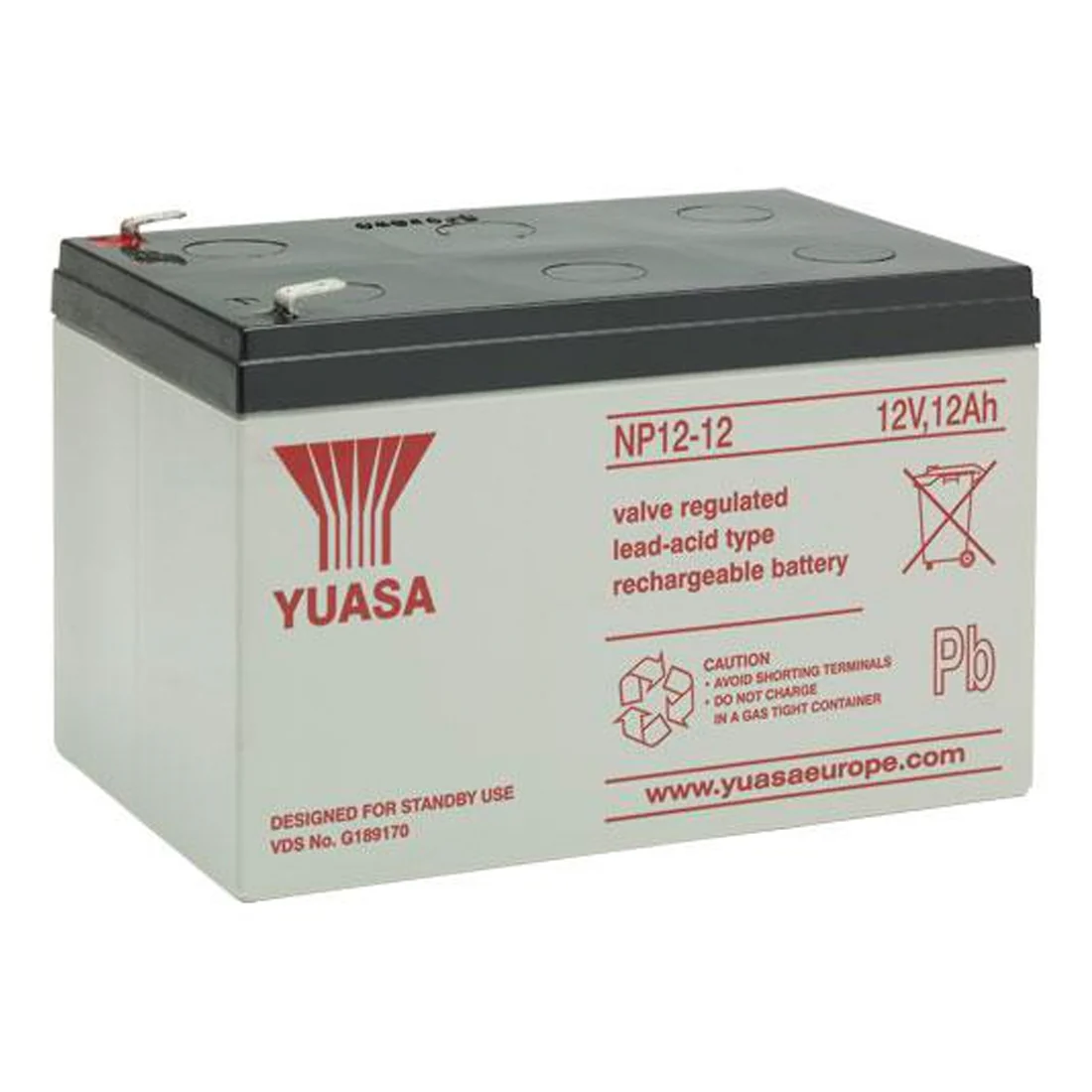 Yuasa NP 12v 12Ah Alarm Battery - NP12-12