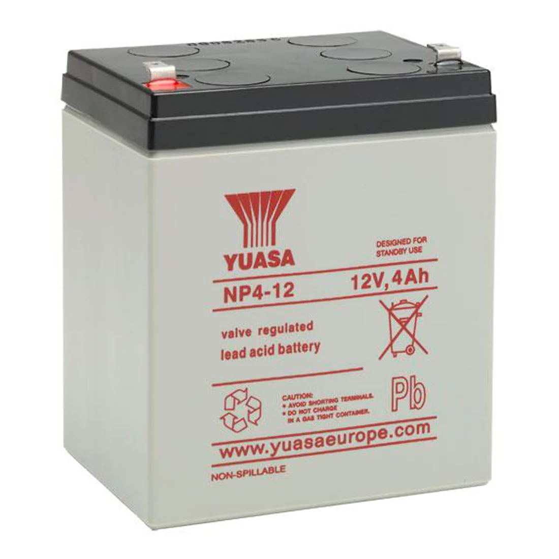 Yuasa NP 12v 4Ah Alarm Battery - NP4-12