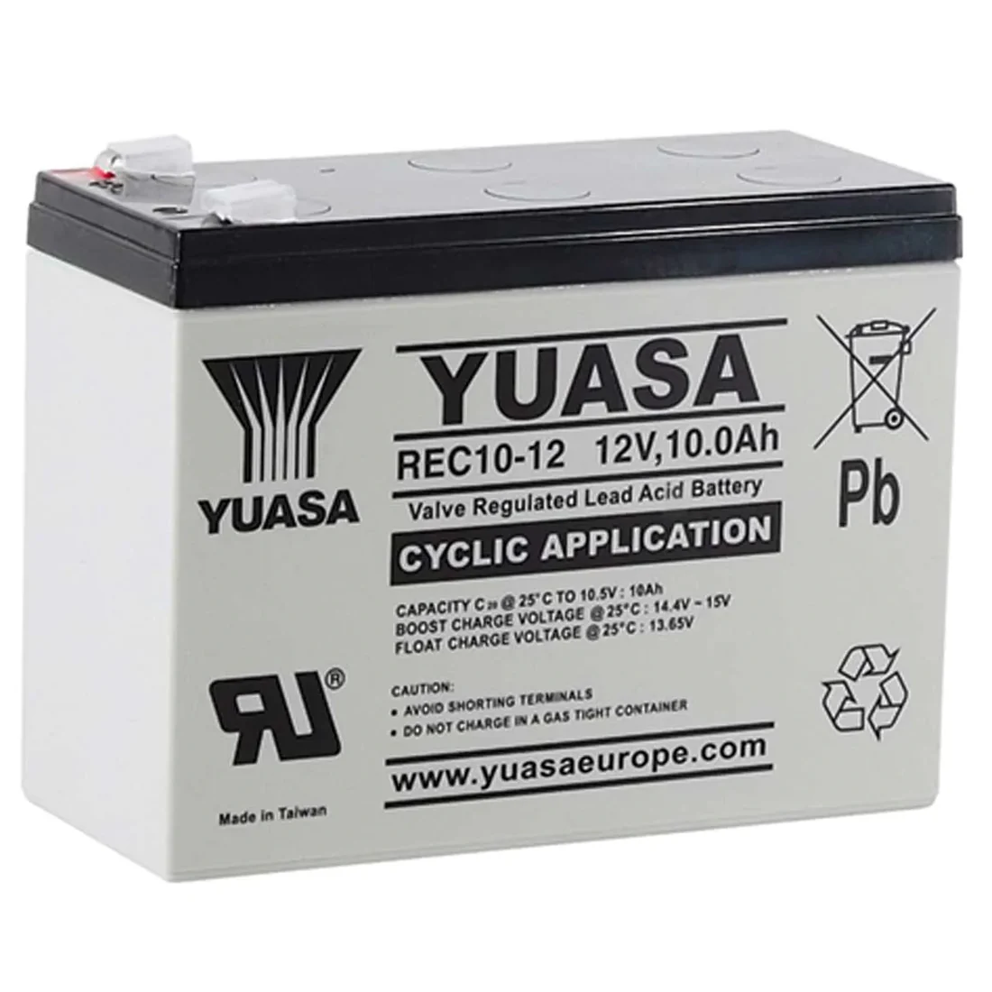 Yuasa REC 12v 10Ah Alarm Battery - REC10-12