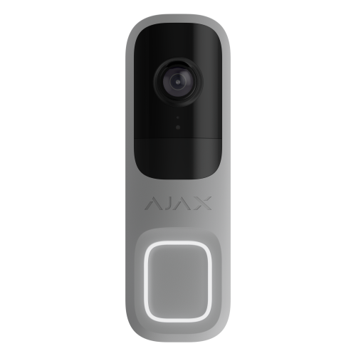 Ajax 4MP Wi-Fi Doorbell Video Camera grey