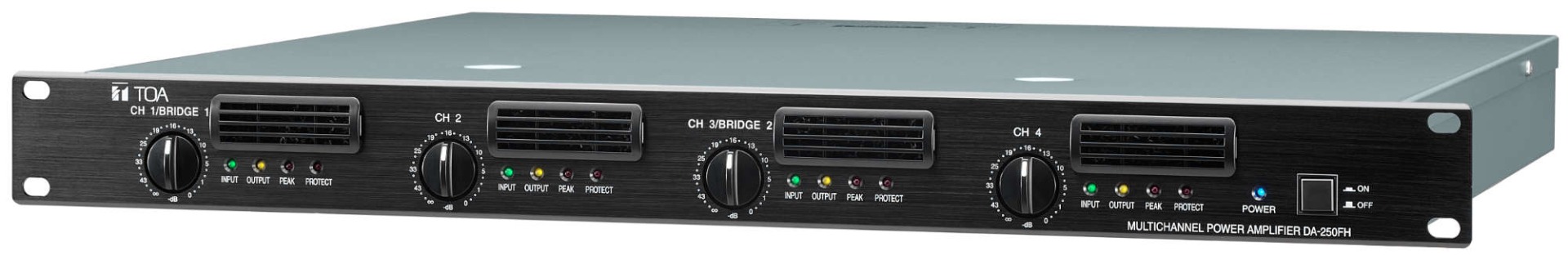 TOA DA-250FH Digital Power Amplifier 4x250w 100v