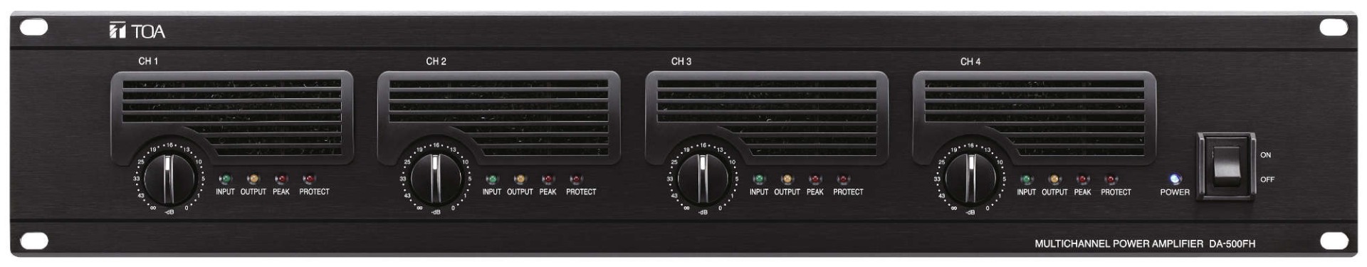 TOA DA-500FH Digital Power Amplifier 4x500w 100v
