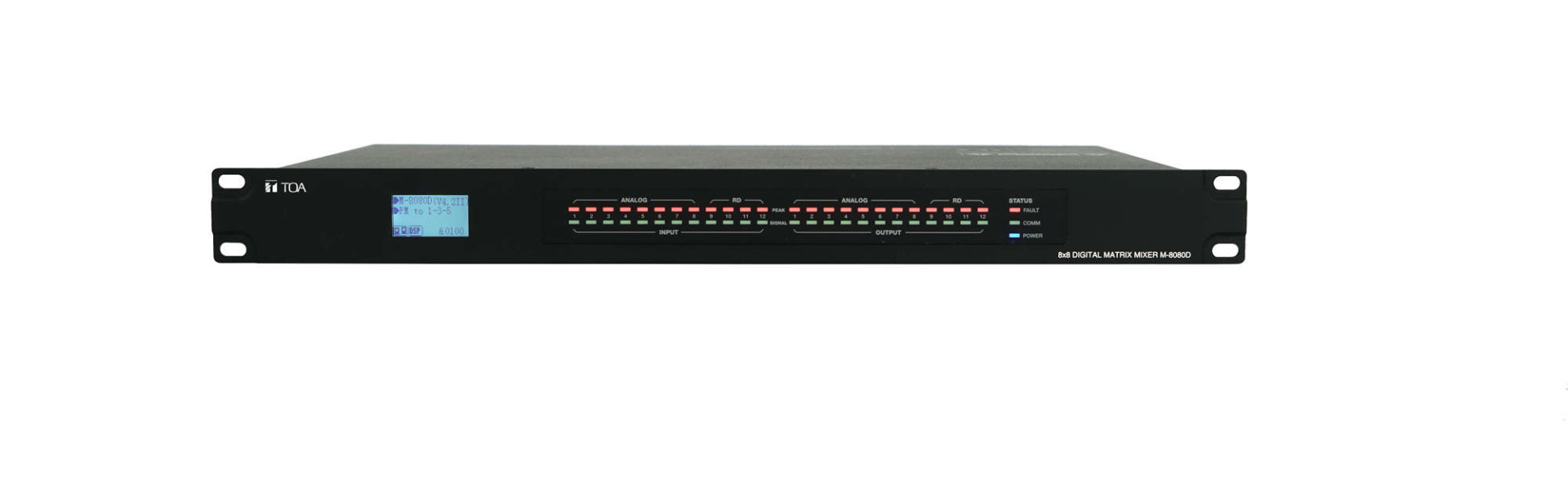 TOA M-8080D 8x8 Digital Audio Matrix Mixer