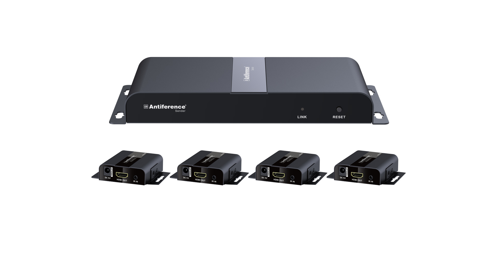1 In 4 Out HDMI Splitter Over CAT5e/ 6 With IR