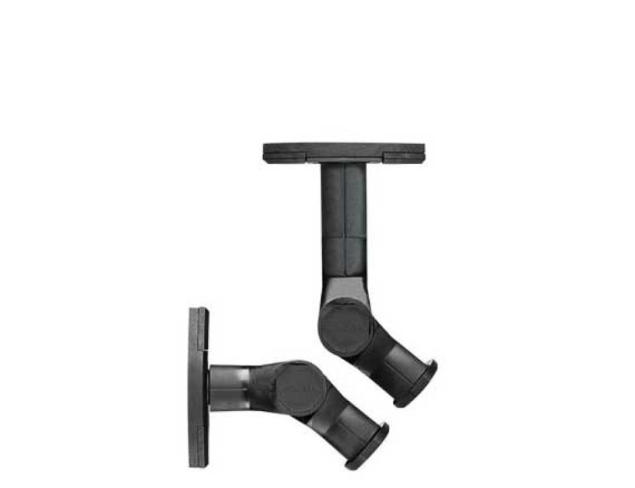 Tilt and swivel wall/ceiling mount-Small speakers-Pair-Black