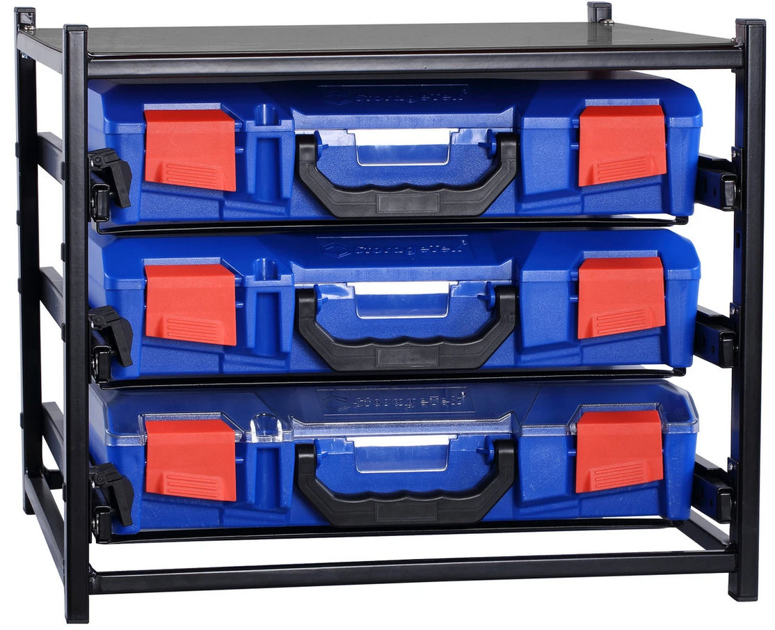 StorageTek Single Frame Including 3 Small Cases