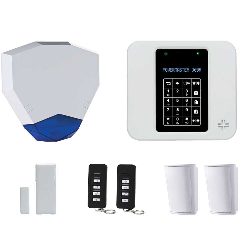 Visonic PG2 PowerMaster 360R HEX Wireless Alarm Kit - WiFi/Lan/GSM (PM360R-HEX-KIT)