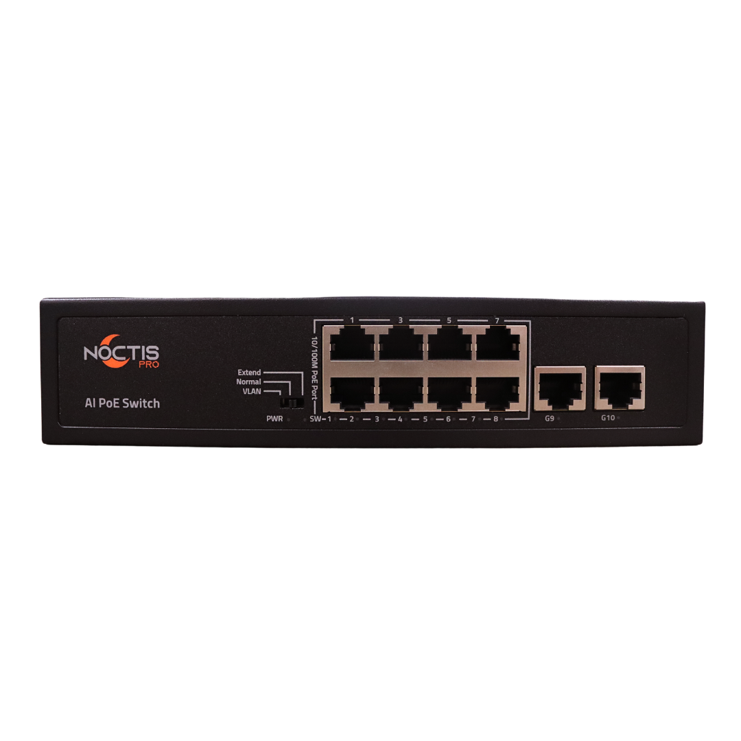 Noctis Pro - 8 Port 10/100Mbps PoE Switch 120W