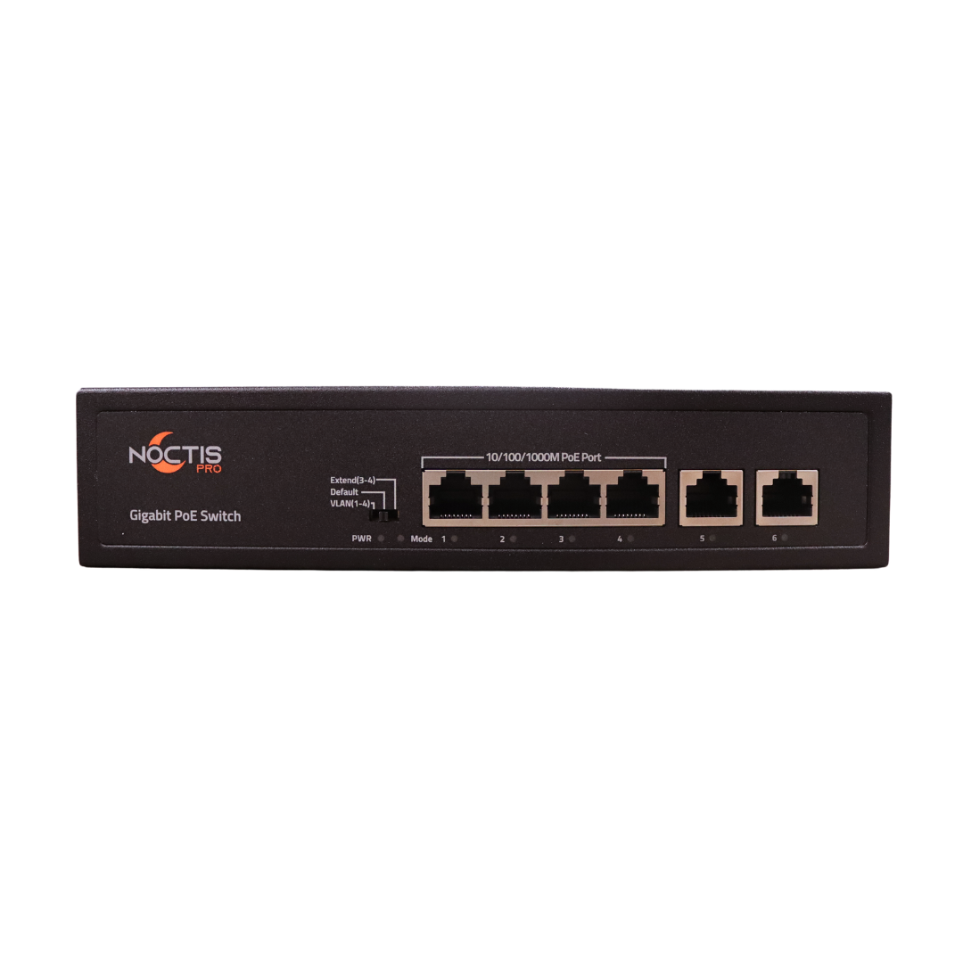 Noctis Pro - 4 Port Gigabit PoE Switch 65W