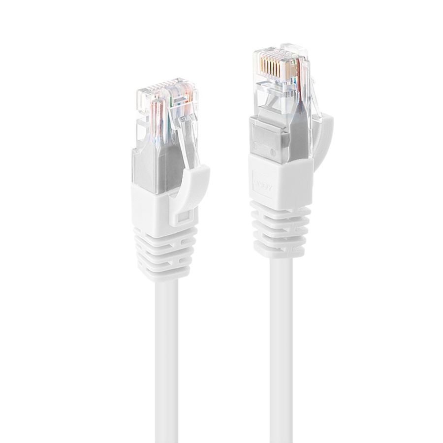 1M CAT6 RJ45 Ethernet Patch Cable - White