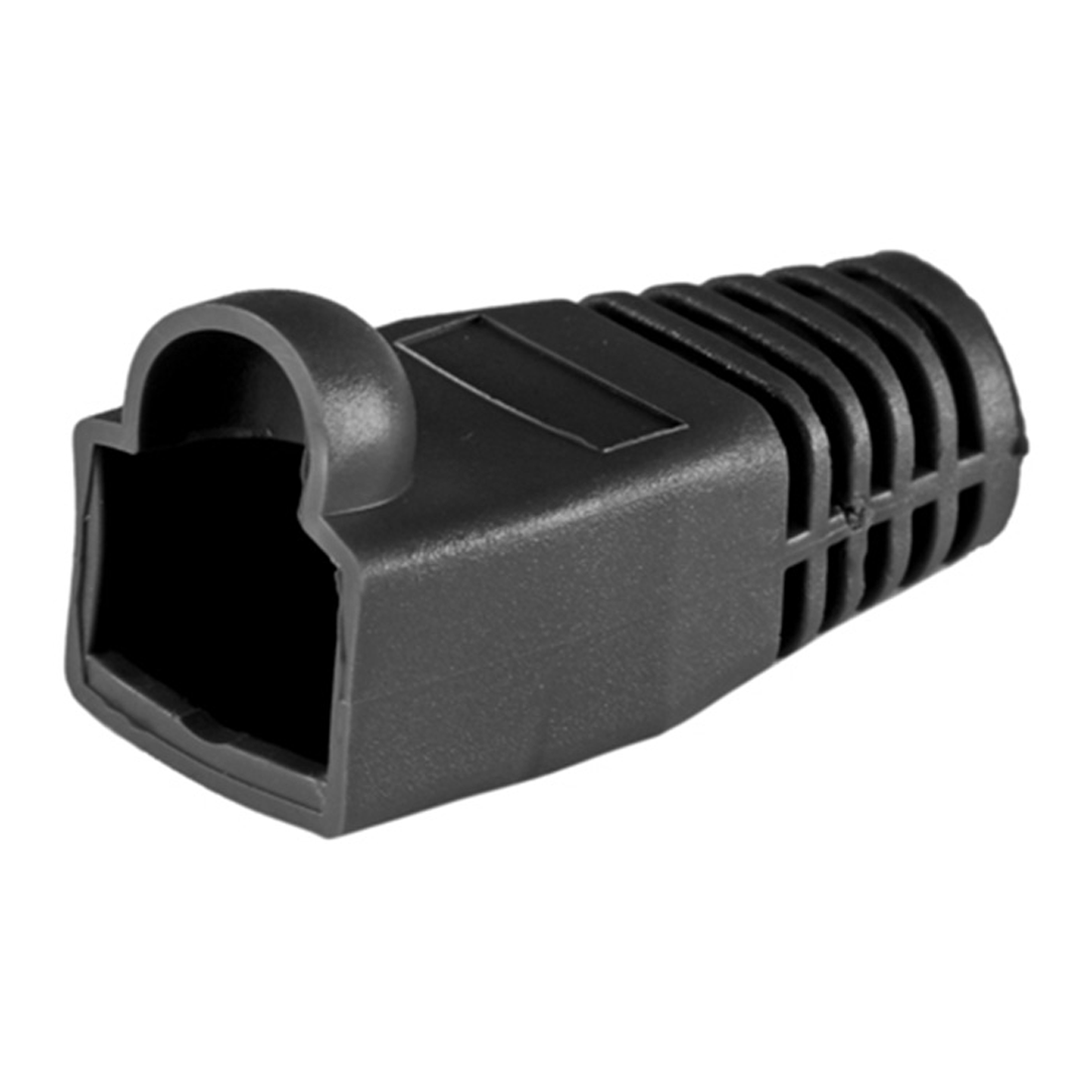 RJ45 Strain Relief Boot - Pack of 50 - Black (CON-RJ45-BOOT-BK-PK50)