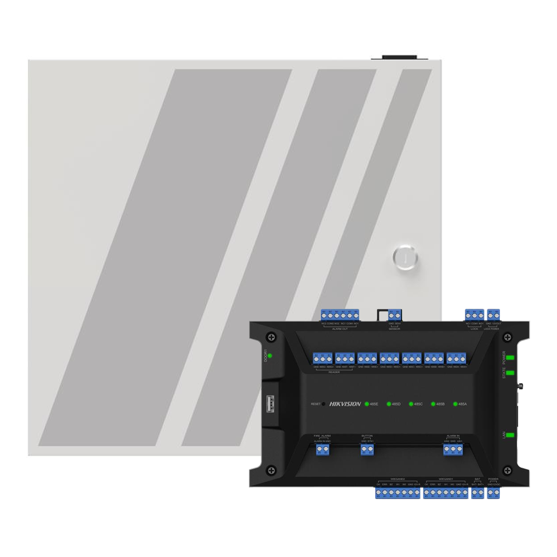 Hikvision Ultra 2 Door PoE Access Controller with Metal Case and PSU (DS-K2702WX-E1)