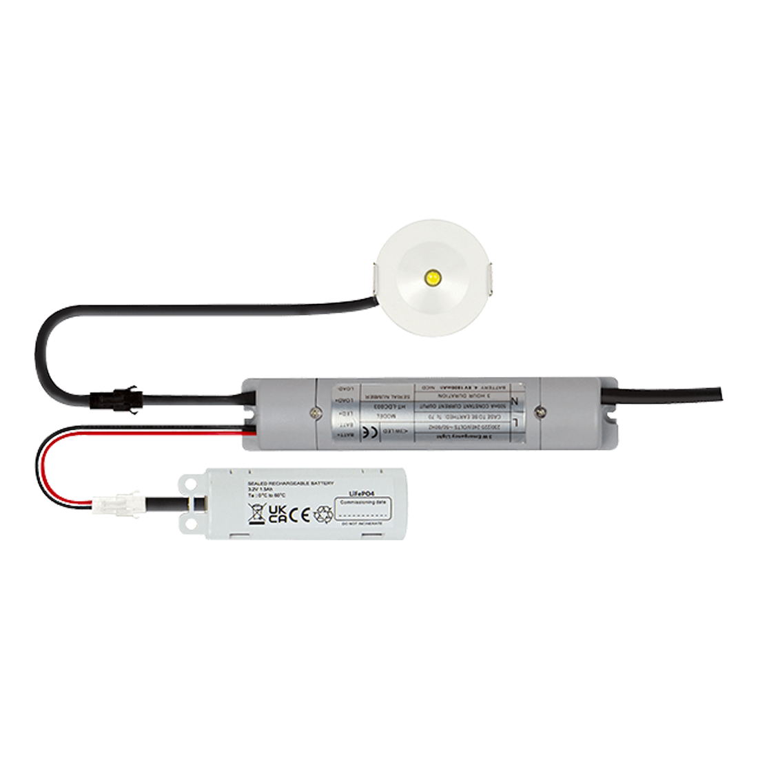 ESP Duceri Emergency Downlight 3W LED IP20 Open Lens (D2402MF)