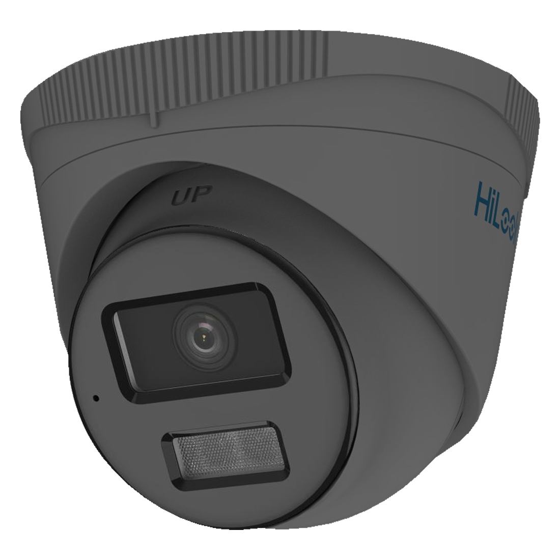 HiLook by Hikvision IP Motion 3.0 Smart Hybrid ColorVu 4MP 30m Turret Dome with Microphone 2.8mm - Grey (IPC-T249HAA-LU-2.8MM-GR)