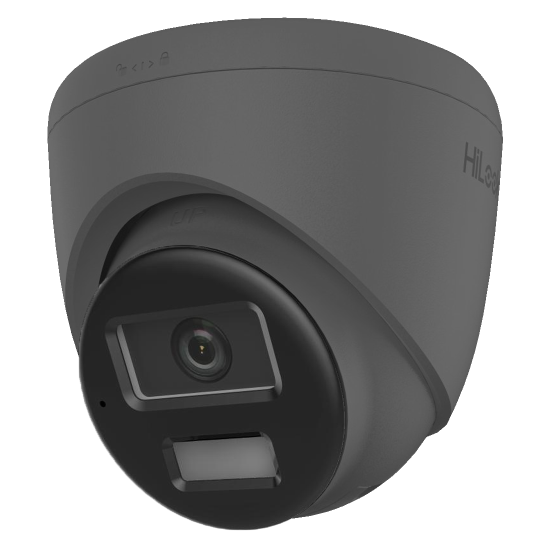 HiLook by Hikvision IP Motion 2.0 Smart Hybrid 8MP 30m Turret with Mic/Speaker/Alarm 2.8mm - Grey (IPC-T280HA-LUF/SL-2.8MM-GR)