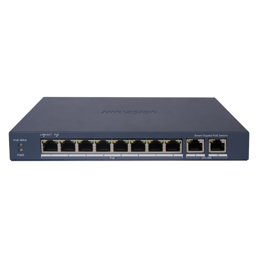 Hikvision 8 Port Gigabit Smart Managed POE Switch (DS-3E1510P-EI)