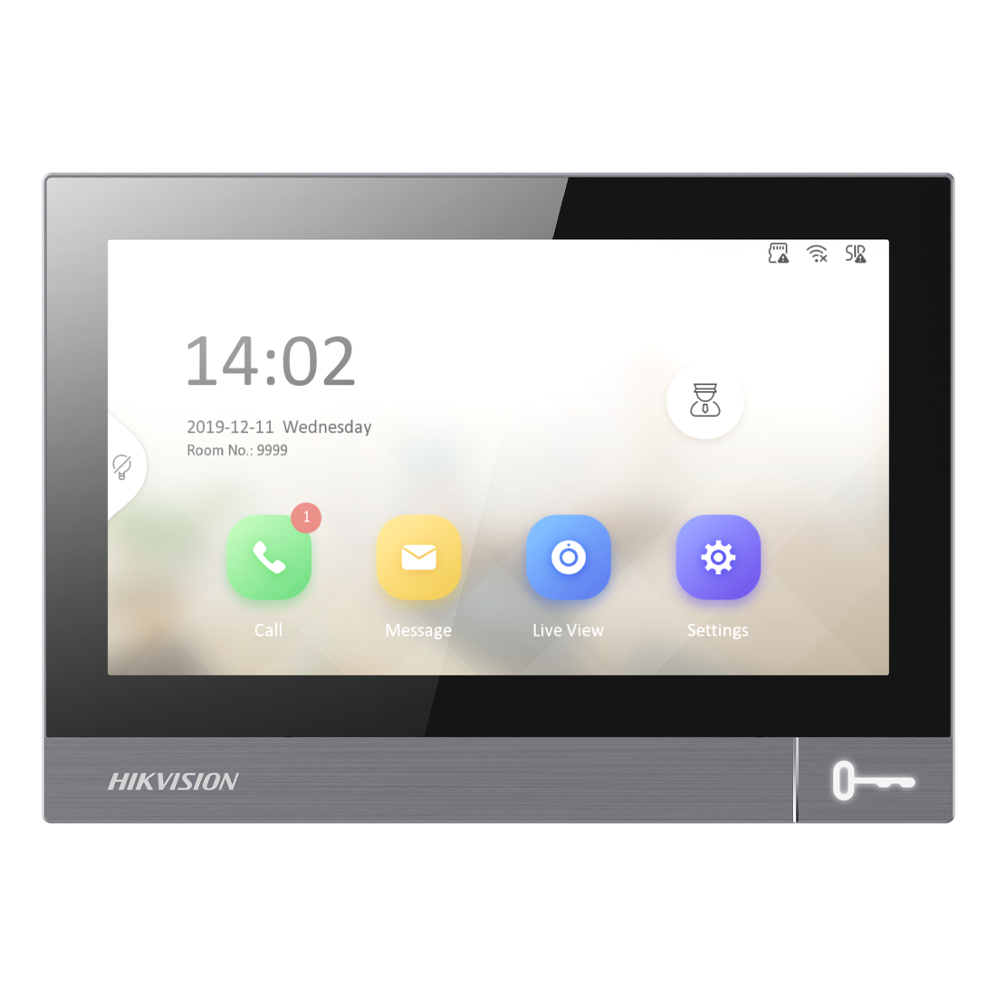 Hikvision IP Intercom 7” Pro Touchscreen Monitor - Surface (DS-KH8381-WTE1)