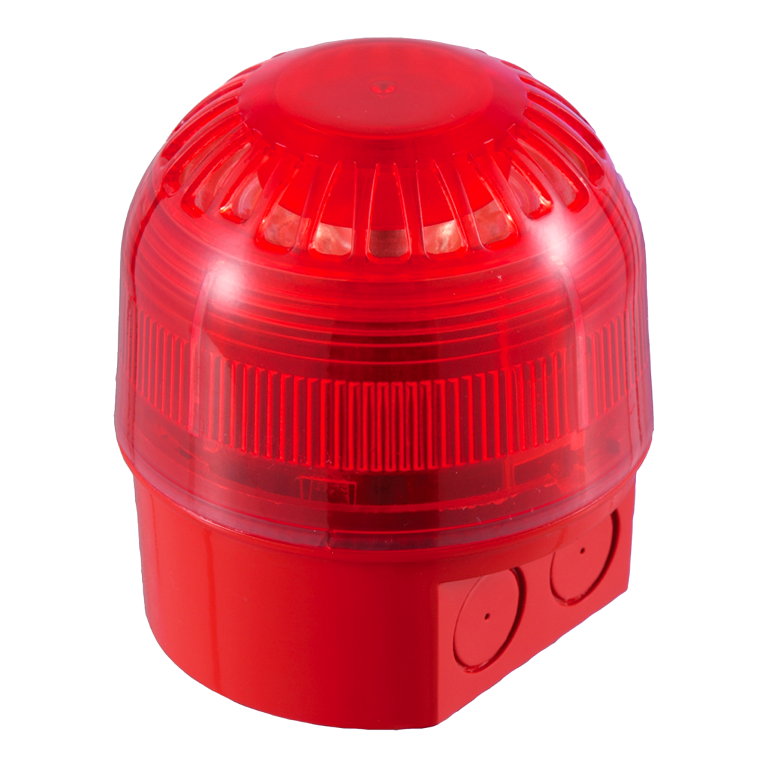 Klaxon Sonos IP65 Fire Beacon 17-60v DC Deep Base - Red (PSB-0226)