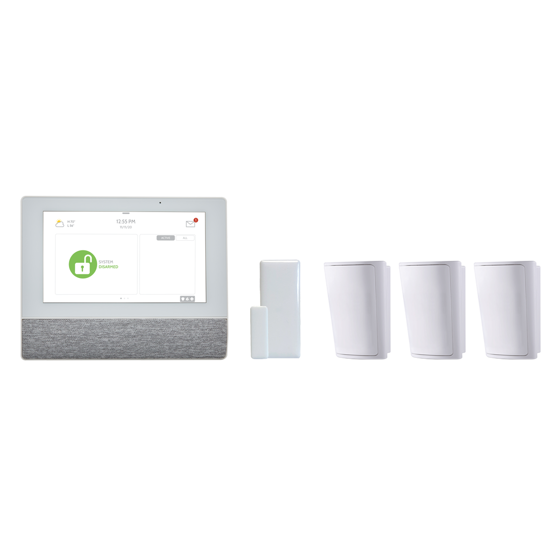 Qolsys IQ Hub 3xPIR 1xDoor Contact Kit - Alarm.com (KITQHUB-NOSIREN)