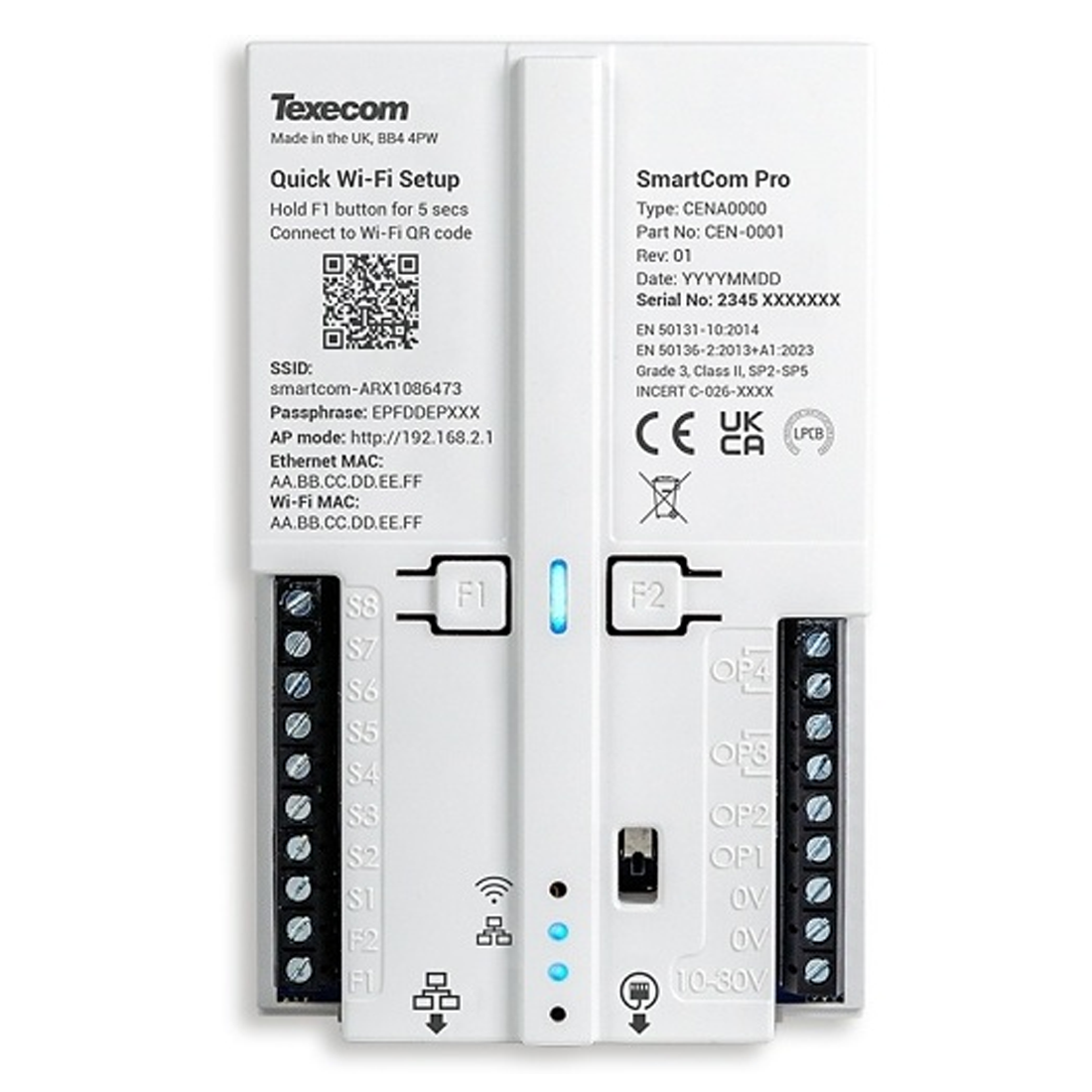 Texecom Premier Elite SmartCom Pro WIFI & Ethernet - With Inputs (CEN-0001)