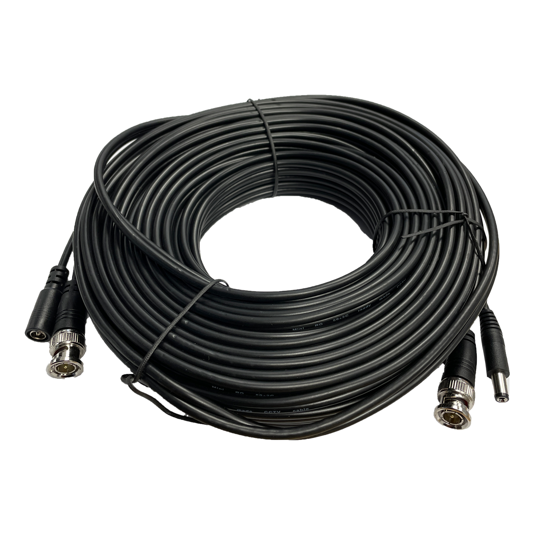 20m CCTV BNC and DC Cable - Black (CAB-CCTV-20M-B)