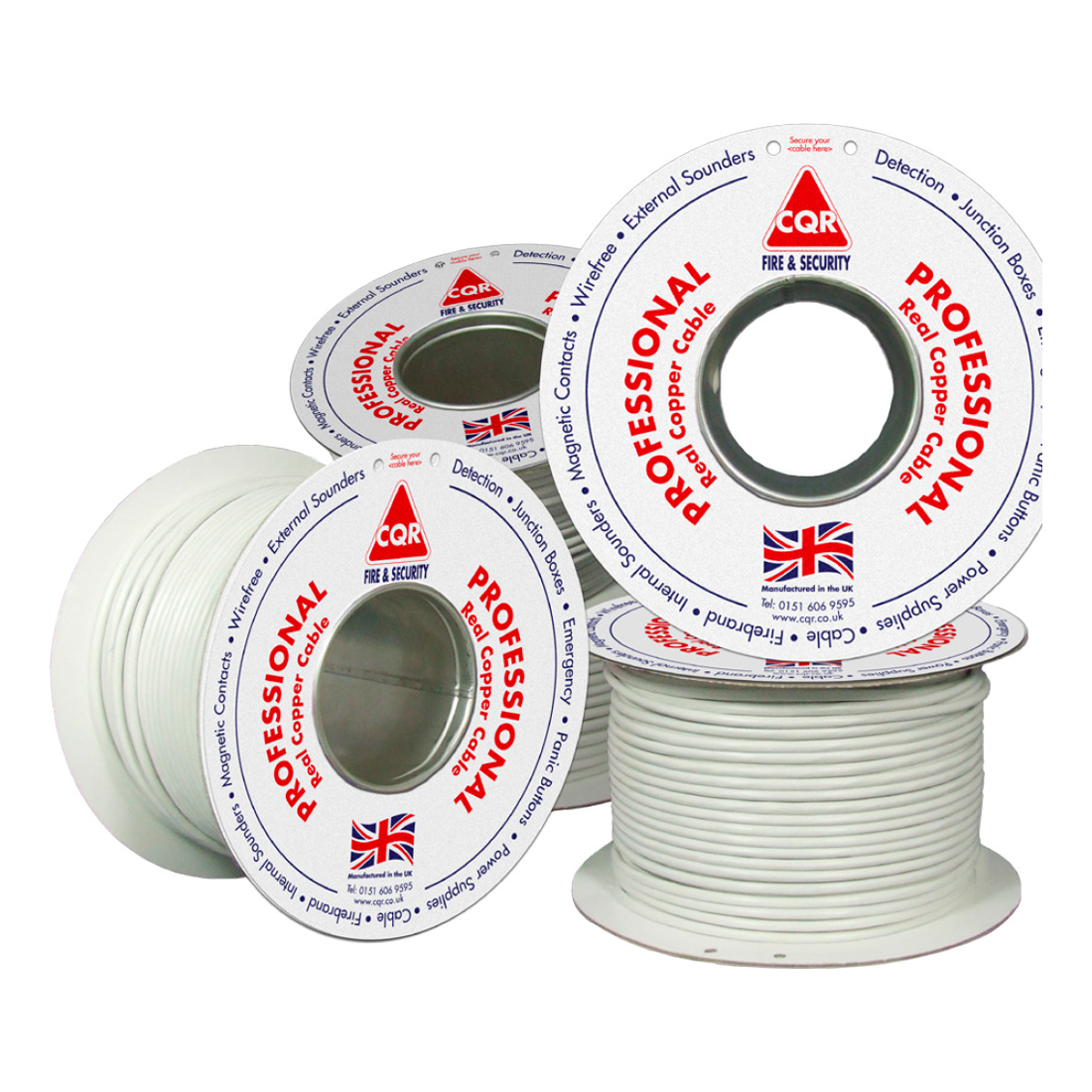 CQR 6 Core Alarm Cable 100m – White (CABCCA6/WH/100M)