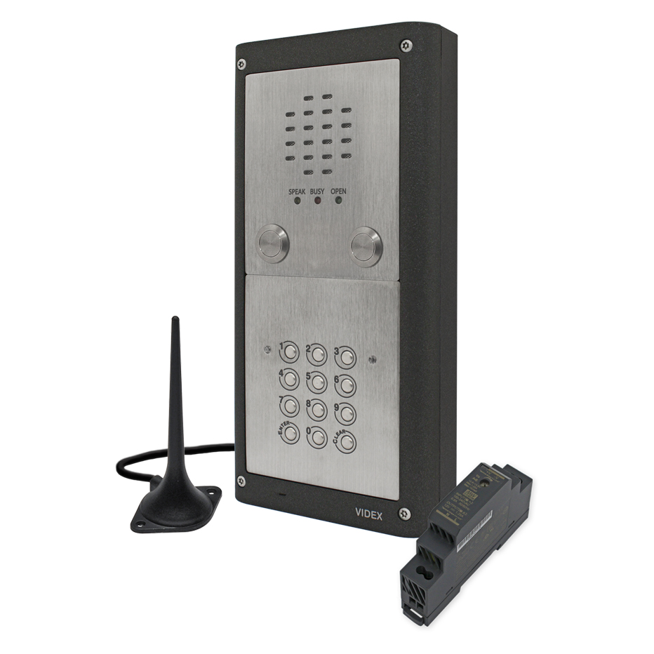 Videx 4000 Series GSMVRKC - 2 Button Codelock GSM Audio Kit w/ PSU + Antenna