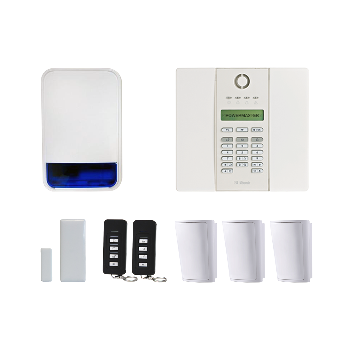 Visonic PG2 PowerMaster GTX 3PIR Wireless Alarm Kit (PMGTXONEBOX-A)