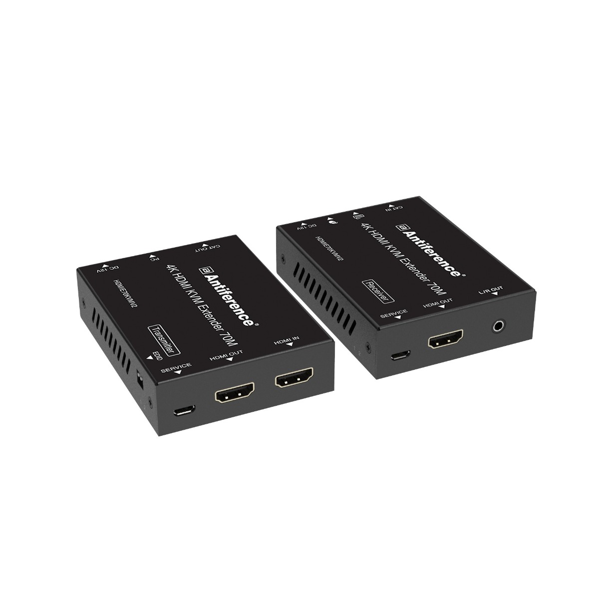 Antiference HDMIE70KVMV2 – 70m 4K CAT6 extender w/HDMI loop, PoC & KVM