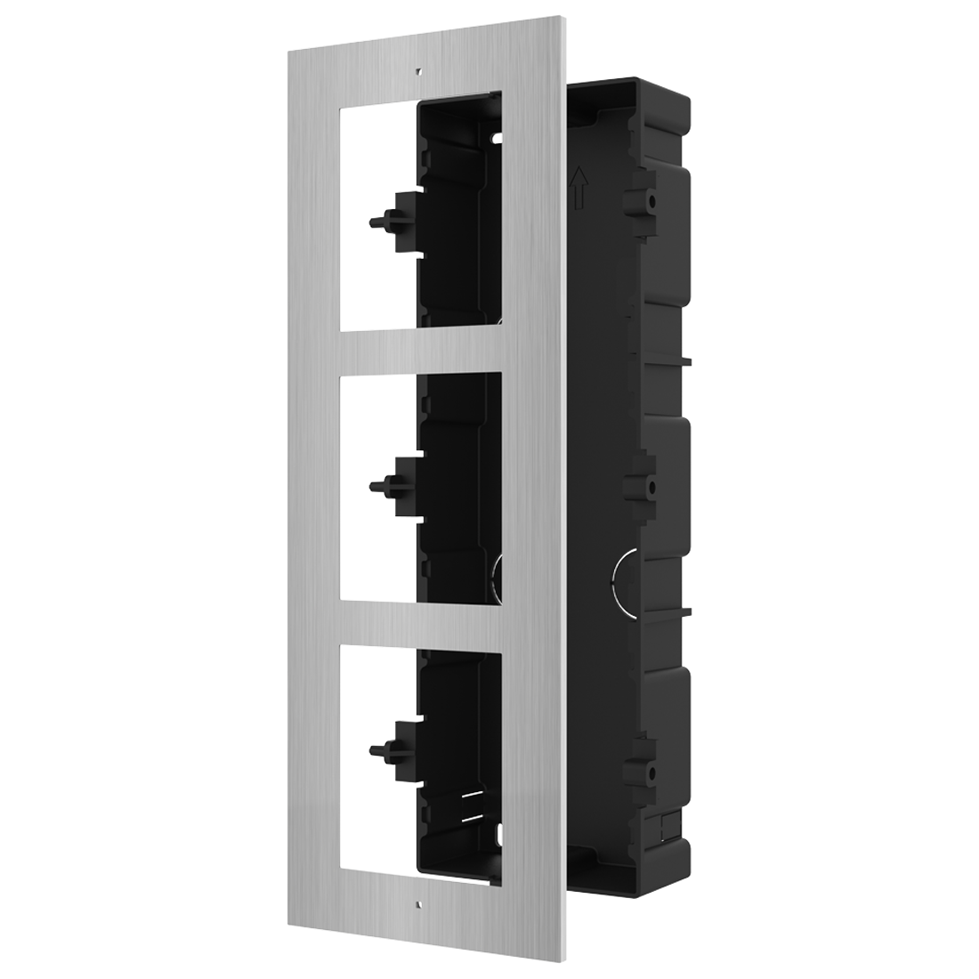 Hikvision Modular 3 Way Flush Mounting Bracket - Stainless Steel (DS-KD-ACF3/S)