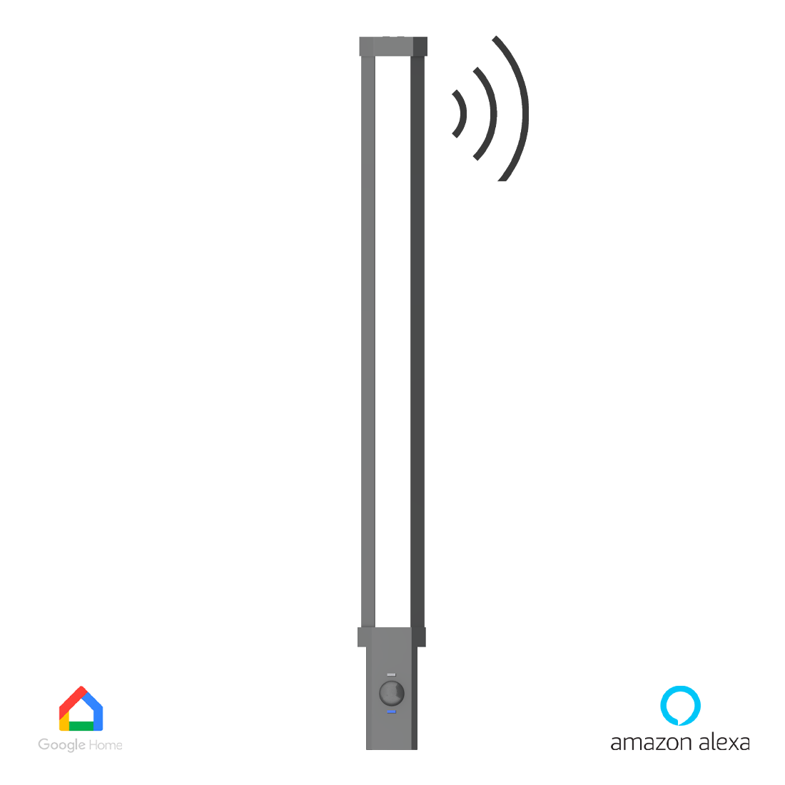 Night Sabre Smart 12v WiFi LED Linear PIR Floodlight - Anthracite (NS-45SB)