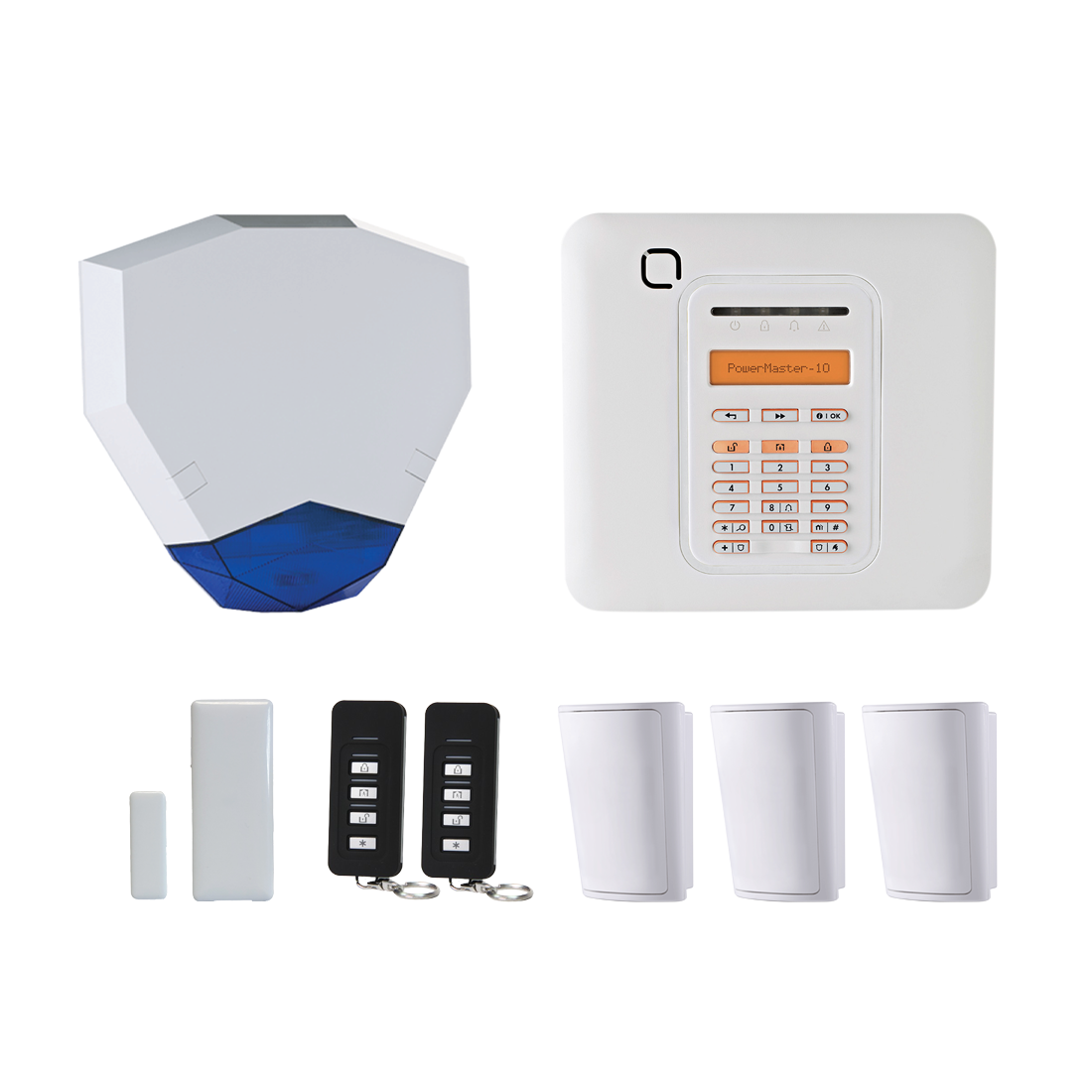 Visonic PG2 PowerMaster 10 3PIR HEX Wireless Alarm Kit (PM10-HEX-3PIR-KIT)
