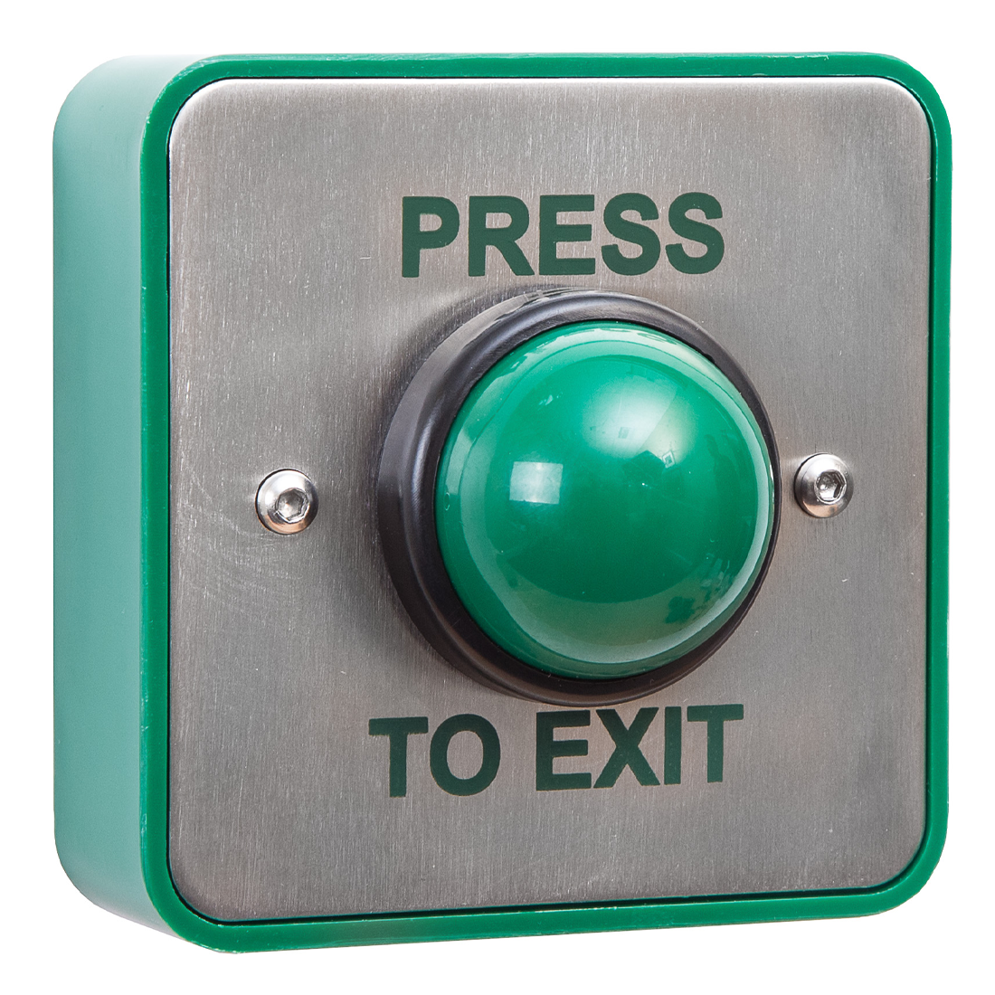RGL Stainless Steel Green Dome Exit Button (EBGBWC02/PTE)