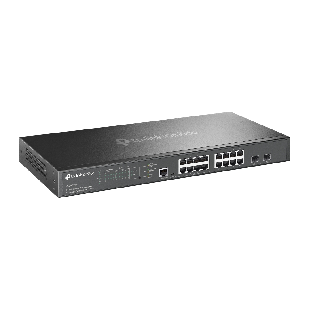 TP-Link Omada 16-Port 2.5G 2x10G SFP+ L2+ Managed 8 Port PoE - Image 2