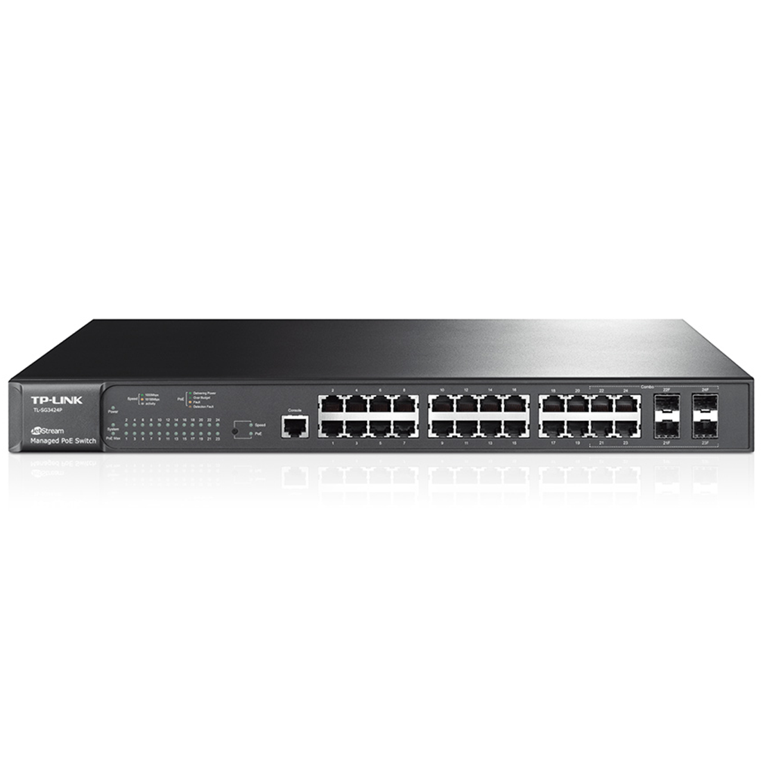 TP-Link Jetstream 24-Port POE Gigabit Managed Rackmount Switch (TL-SG2428P)