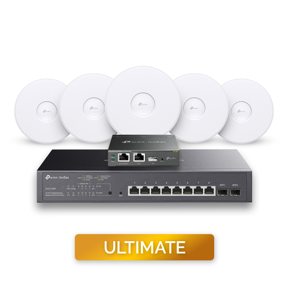 TP-Link WiFi 7 AP Bundle [ULTIMATE] 5x EAP772, 8 or 16 Port PoE Switch (Optional OC200 Controller)