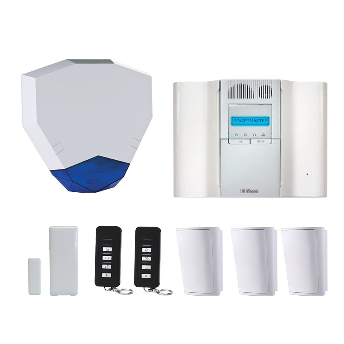 Visonic PG2 PowerMaster GT64 3PIR HEX Wireless Alarm Kit (PMGT64-HEX-3PIR-KIT)