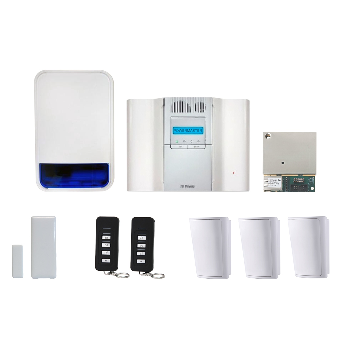 Visonic PG2 PowerMaster GT64 3PIR IP Wireless Alarm Kit (PMGT64-BELL-3PIR-KIT-IP)