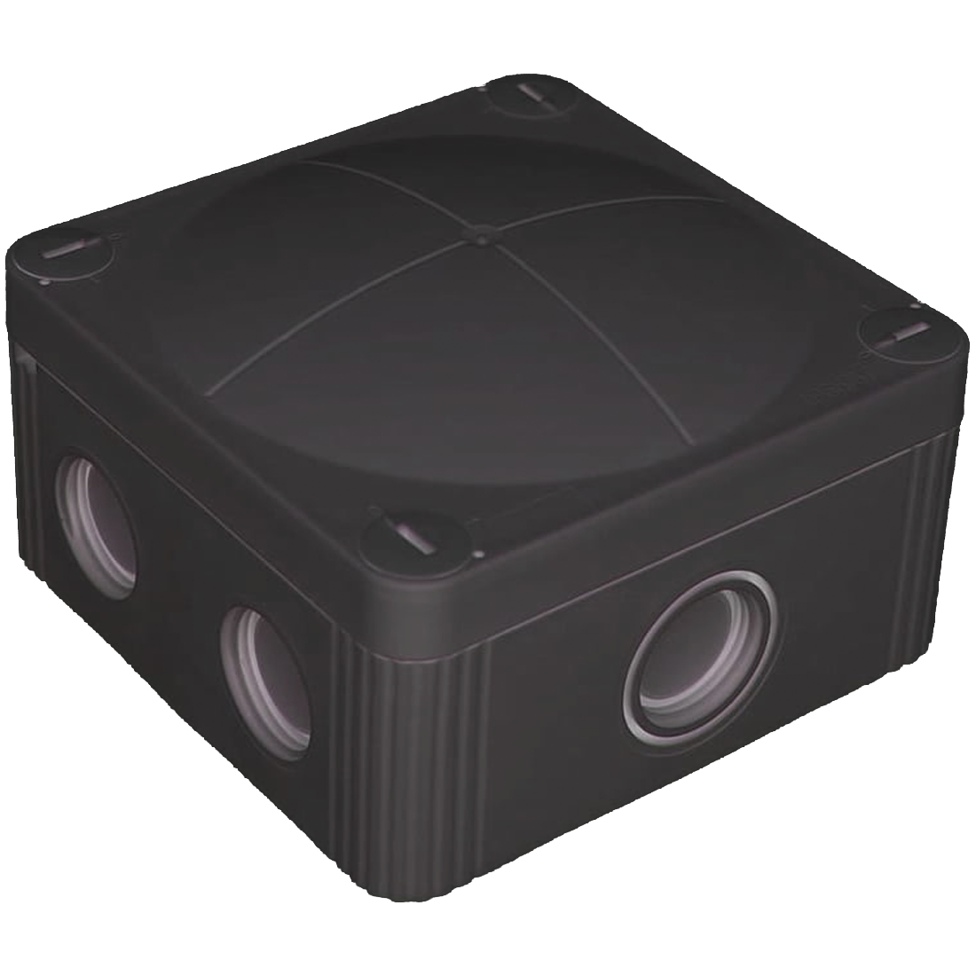 Wiska COMBI 607 Junction Box - Black (COMBI-607-B)